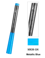 MKM-04 Metallic Blue Soft Tipped Marker Pen