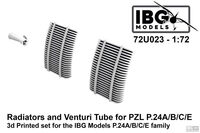 Radiators and Venturi Tube for PZL P.24 A/B/C/E