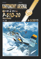 P-51D-20 Mustang - American Fighter (Model With Laser Cut Frames) (Matte Paper) (Set For 1 Model)