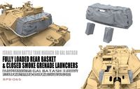 Fully Loaded Rear Basket and Closed Smoke Grenade Launchers - Israel Main Battle Tank Magach 6B Gal Batash