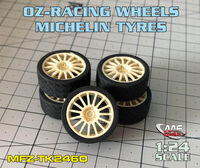OZ-RACING 15/4 wheels + Michelin Tyres for HASEGAWA