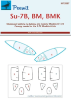 Canopy mask for Su-7B, BM, BMK Modelsvit