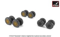 B-36 Peacemaker wheels w/ weighted tires & optional nose wheels - Image 1