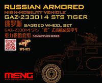 RUSSIAN ARMORED HIGH-MOBILLITY VEHICLE GAZ-233014 STS TIGER SAGGED WHEEL SET