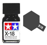 Enamel X-18 Semi Gloss Black