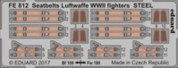 Seatbelts Luftwaffe WWII fighters STEEL - Image 1